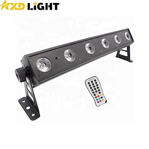 6X12W RGBWA+UV Ultra Bright Remote Control LED Wall Washer Light