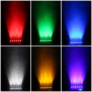 6X12W RGBWA+UV Ultra Bright Remote Control LED Wall Washer Light