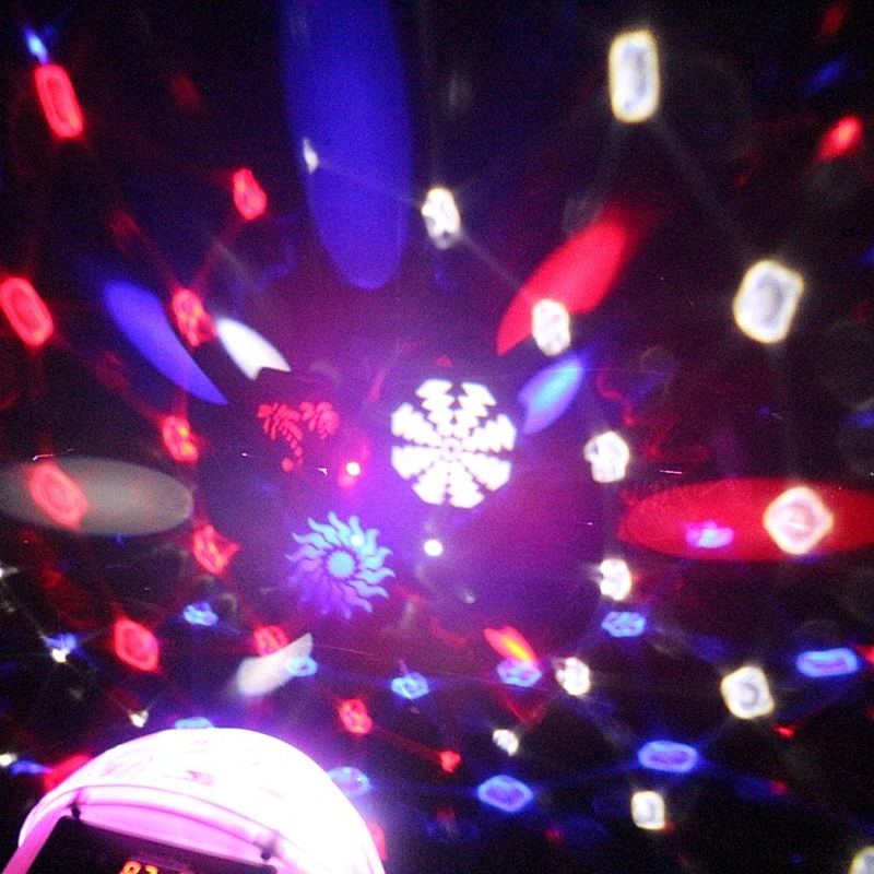 8X3W Mini Disco Ball with Gobo for Home Party Club DJ