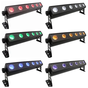 6X12W RGBWA+UV Ultra Bright Remote Control LED Wall Washer Light