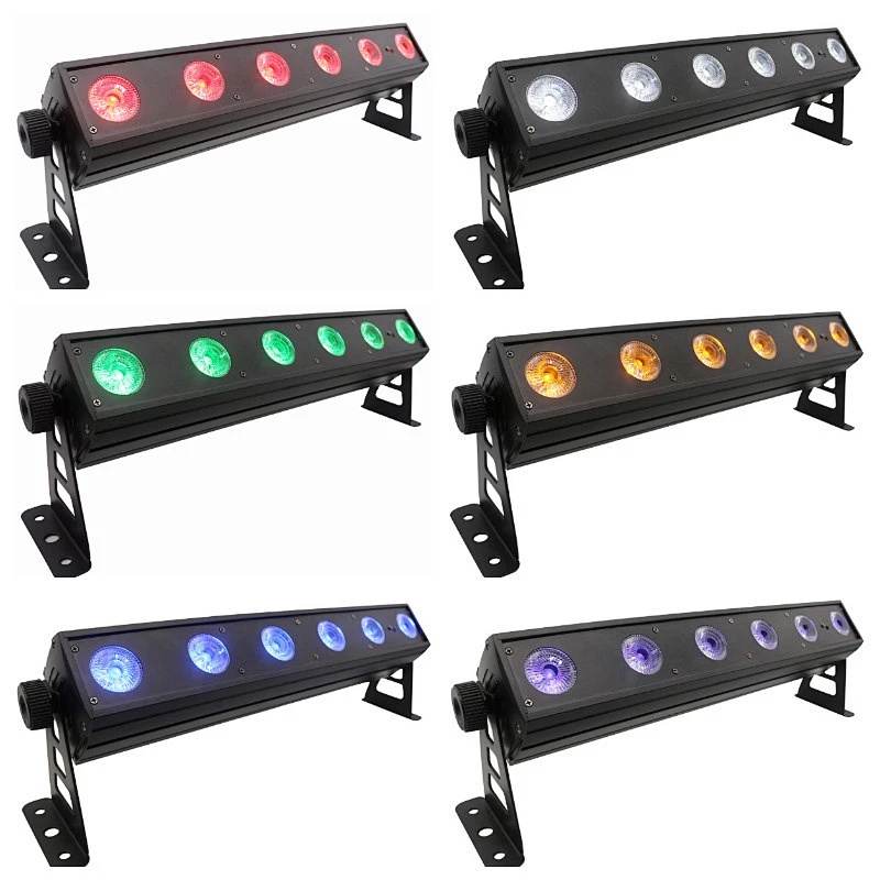 6X12W RGBWA+UV Ultra Bright Remote Control LED Wall Washer Light