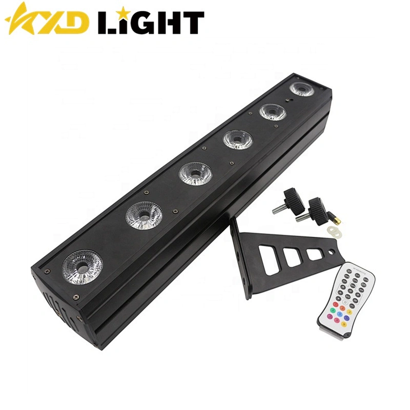 6X12W RGBWA+UV Ultra Bright Remote Control LED Wall Washer Light