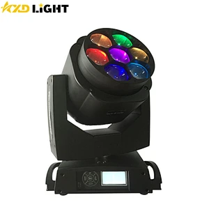 7X15W RGBW Zoom Beam Bee Eye Effect LED Moving Head Light