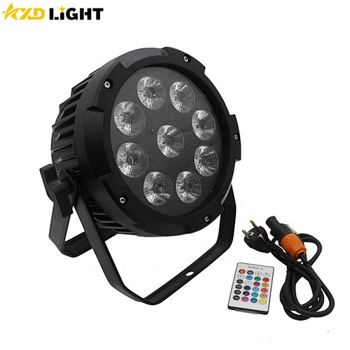 9X18W RGBWA+UV 6IN1 Waterproof IP65 Battery Powered Wireless Par Light Remote Control / Wifi Control