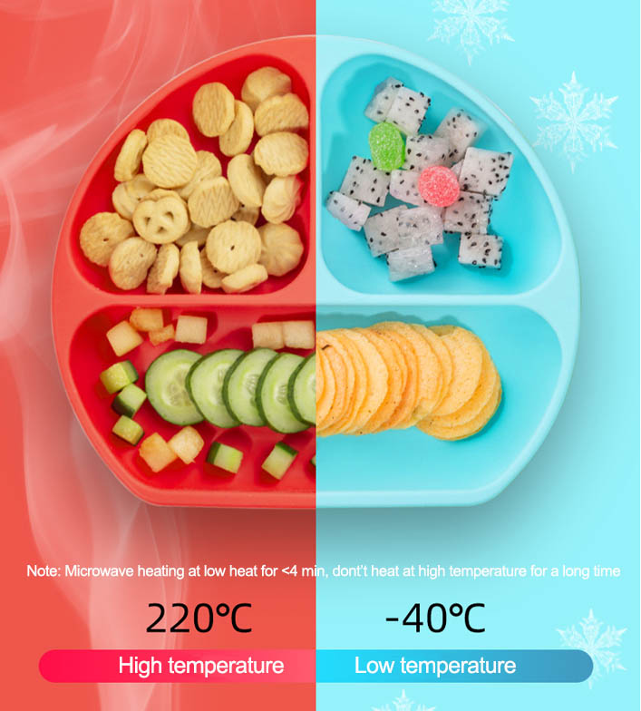 silicone baby plates