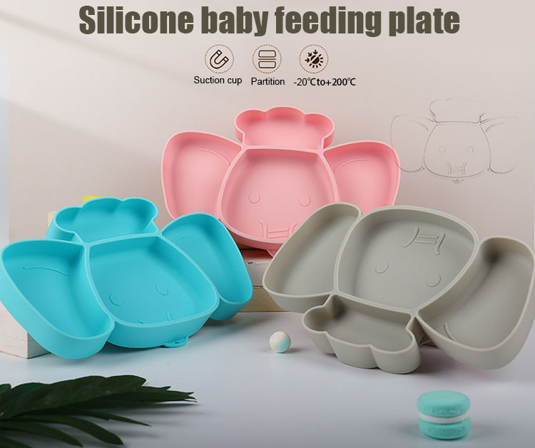 silicone baby plate