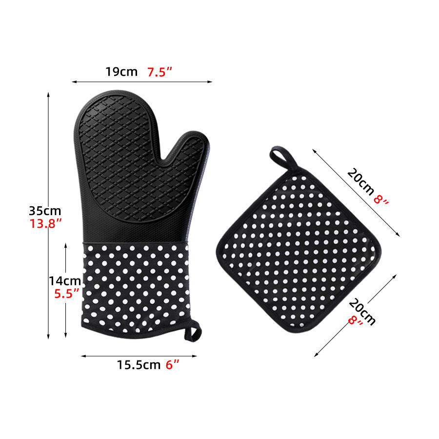Christmas oven mitts