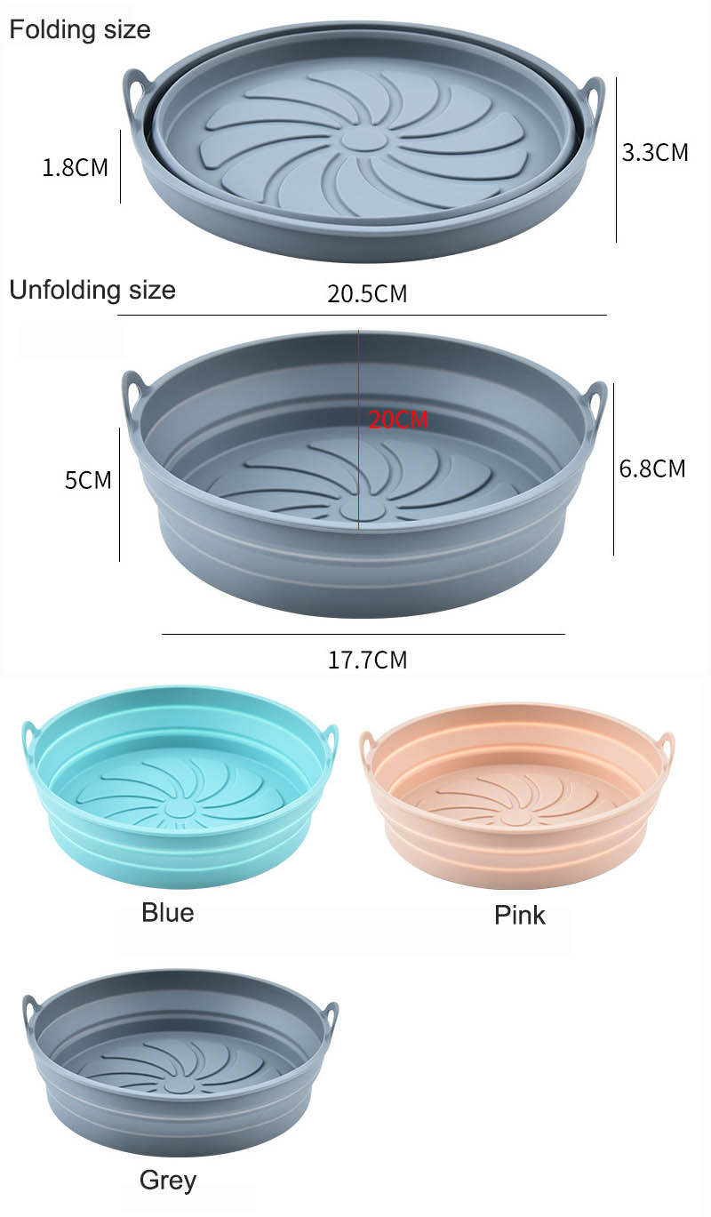silicone air fryer baking tray