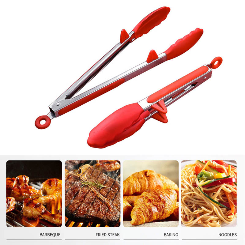 silicone kitchen tongs