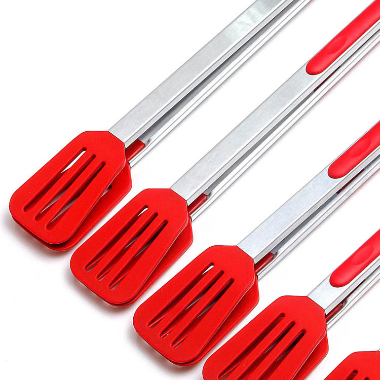 stainless serving tongs