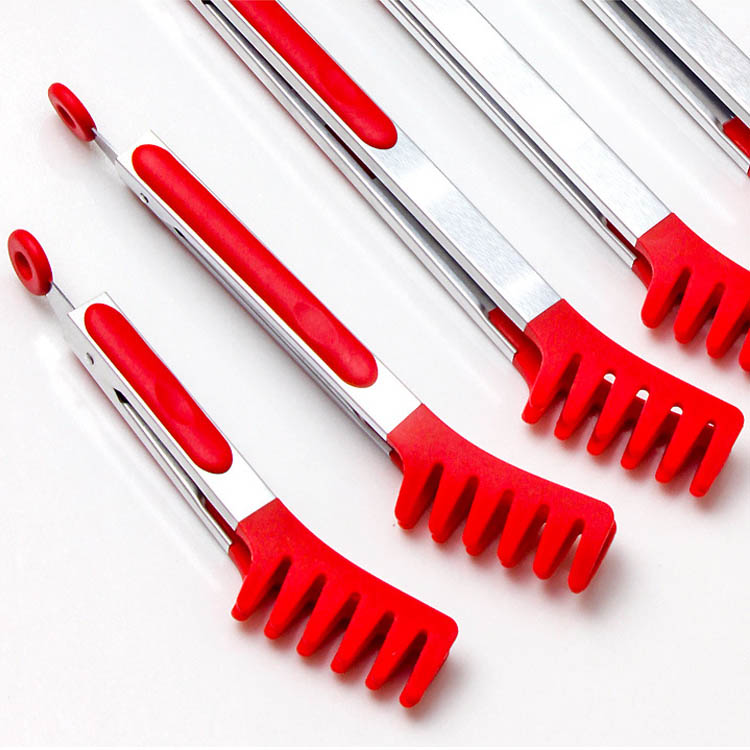 stainless steel kitchen tongs