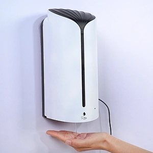 1200ml home automatic electric white plastic hand foam soap liquid alcohol spray sanitizer soap dispenser