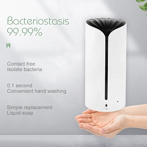 1200ml home automatic electric white plastic hand foam soap liquid alcohol spray sanitizer soap dispenser