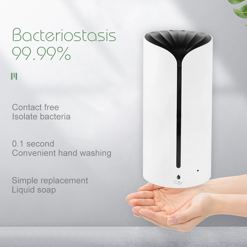 1200ml home automatic electric white plastic hand foam soap liquid alcohol spray sanitizer soap dispenser