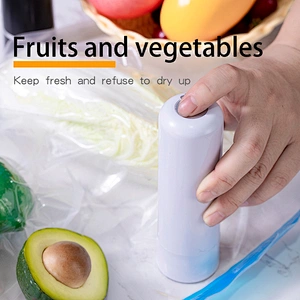 Household Portable small vegetable food plastic bag sealing machines vacuum sealer plastic bags