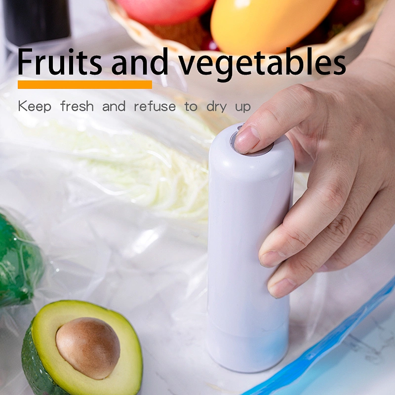 Household Portable small vegetable food plastic bag sealing machines vacuum sealer plastic bags