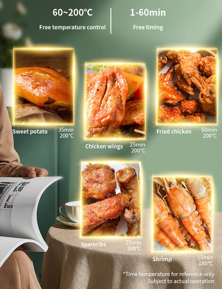 large-capacity air frying oven