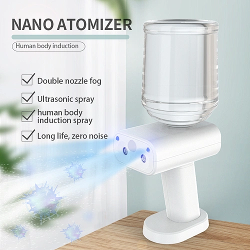 Handheld Portable Fogger Machine 500ml Electric Sprayer Disinfection Steam Gun Human Body Induction Nano Spray Gun
