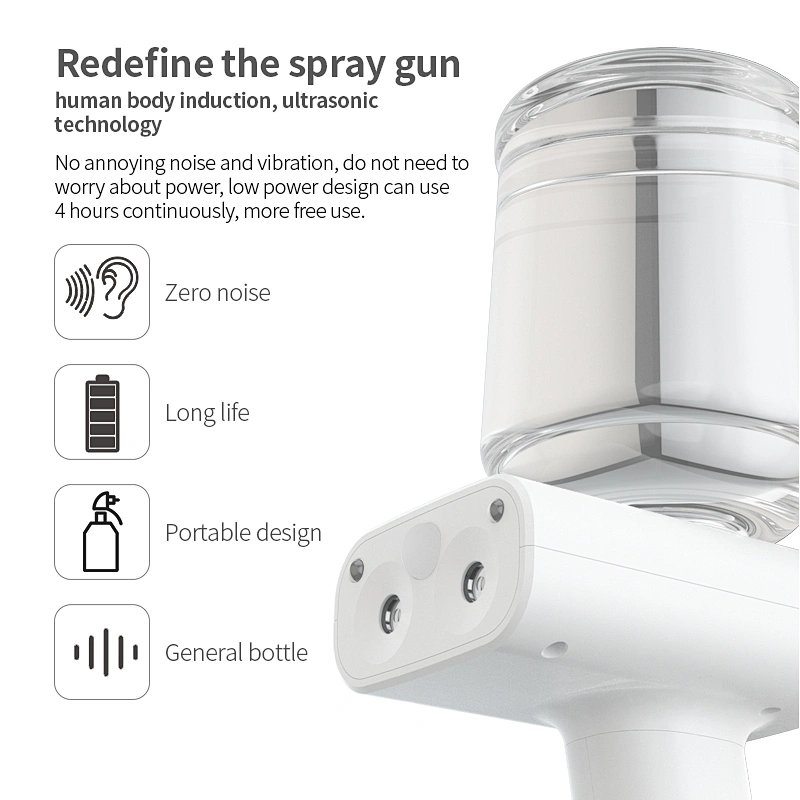 Handheld Portable Fogger Machine 500ml Electric Sprayer Disinfection Steam Gun Human Body Induction Nano Spray Gun
