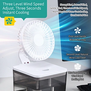 Folding spray cooling fan USB charging ultraviolet disinfection 4L 6L LED lamp air humidifier