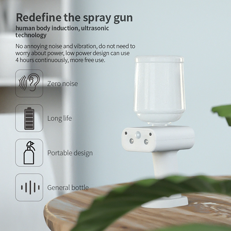 Handheld Portable Fogger Machine 500ml Electric Sprayer Disinfection Steam Gun Human Body Induction Nano Spray Gun