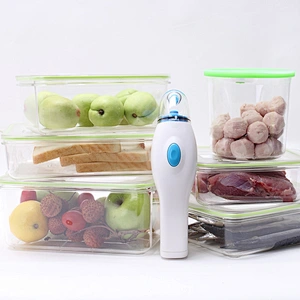 Plastic Vacuum Container With Pump For Freshness Preservation