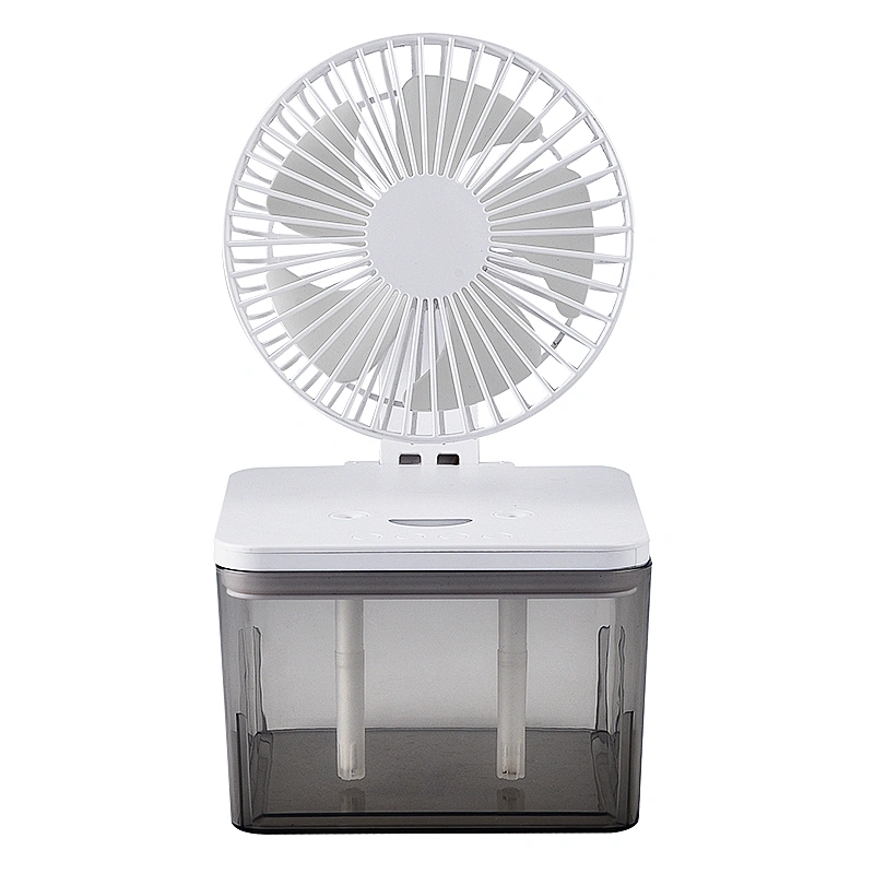 Folding spray cooling fan USB charging ultraviolet disinfection 4L 6L LED lamp air humidifier