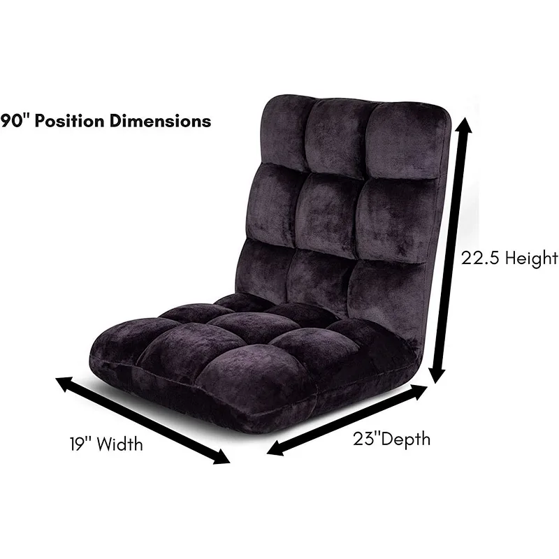 factory price Folding Floor Bed relaxing Chair adjustable for video-games floor lounge Cushioned Recliner chair