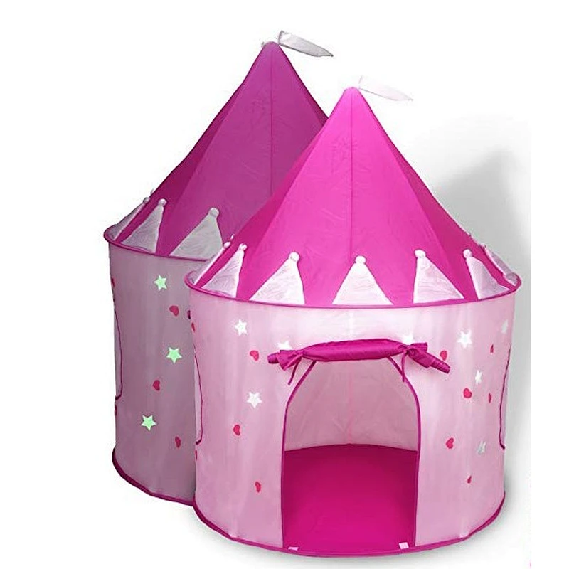 Kids Tent Features Glow in The Dark Stars - Portable Kids Play Tent - Kids Pop Up Tent Foldable into a carrying bag