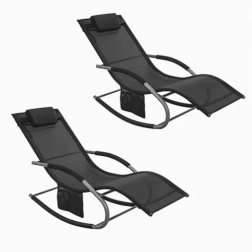 Supergroup Outdoor Garden Rocking Chair Relaxing Chair Recliner Sun Lounger