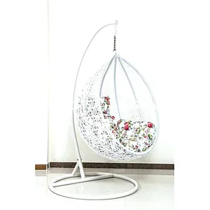 Rattan Wicker Adult Hanging Egg Chair With Stand