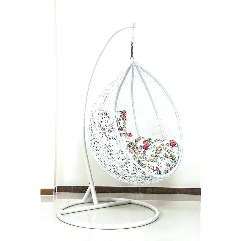 Rattan Wicker Adult Hanging Egg Chair With Stand