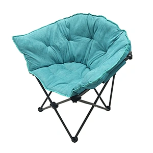 Wholesale Indoor Oversize comfortable sofa padded chairs round chair foldable moon chair