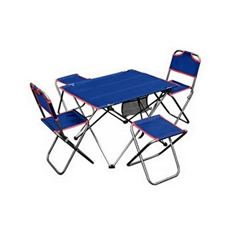 Portable camping outdoor folding foldable chair and table set