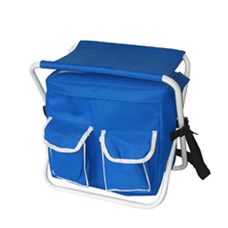 Portable Detachable Backpack Folding Stool with Cooler Bag for Camping Hunting Fishing