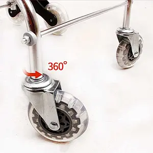 Aluminum multi-purpose folding travel trolley basket luggage cart hand trolley with wheels