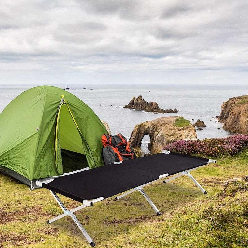 Manufacture Folding camp bed Portable Bed Antique metal/Iron Folding Bed