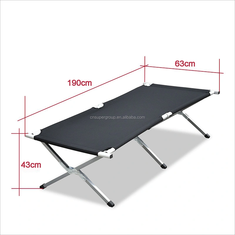 Manufacture Folding camp bed Portable Bed Antique metal/Iron Folding Bed