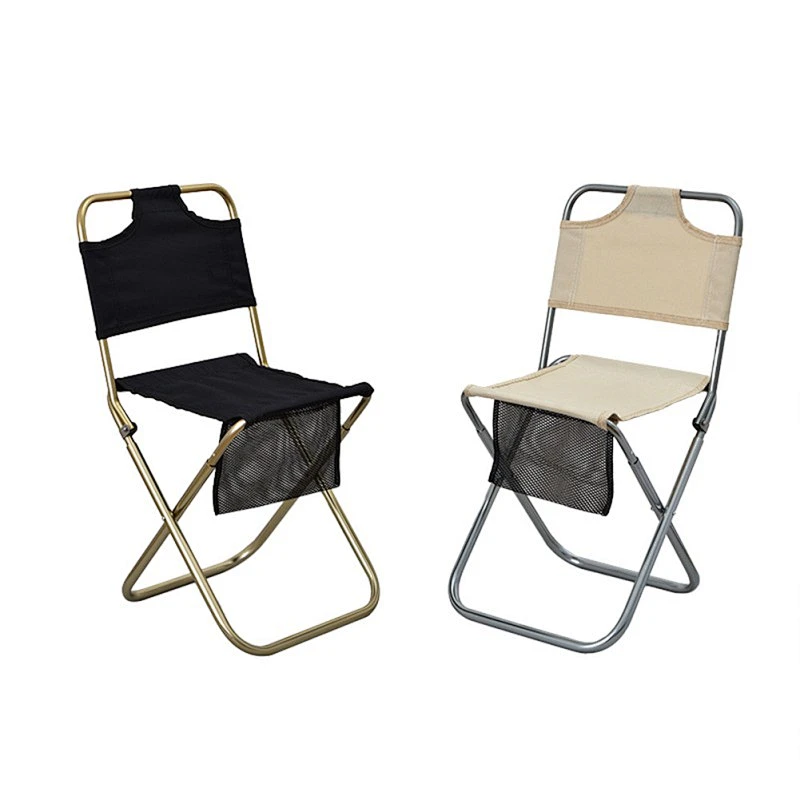 Outdoor Foldable Oxford Cloth Camp Picnic white folding chairs with Backrest