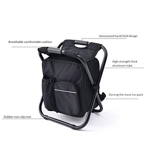 picnic folding stools cooler backpack metal folding chair for fishing