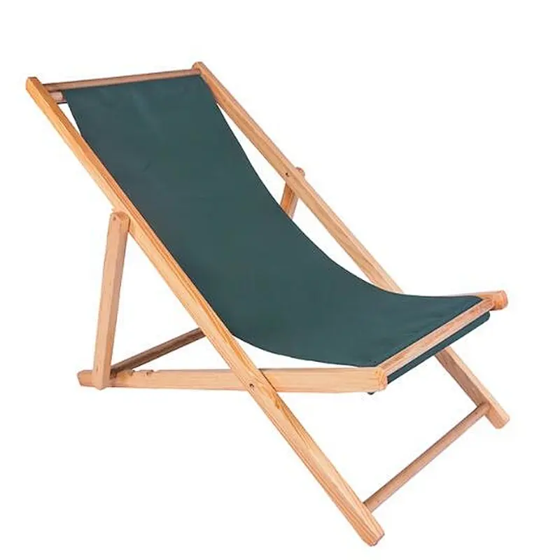 Lounge Vintage Folding Deck Chair Sun Outdoor Beach Garden Furniture Wooden Deck Chair for Sale