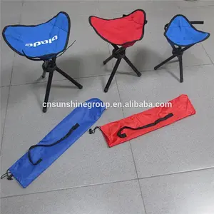 Popular Cheap Outdoor Folding stool chair with free carry case 3 legs Camping Fishing Stool