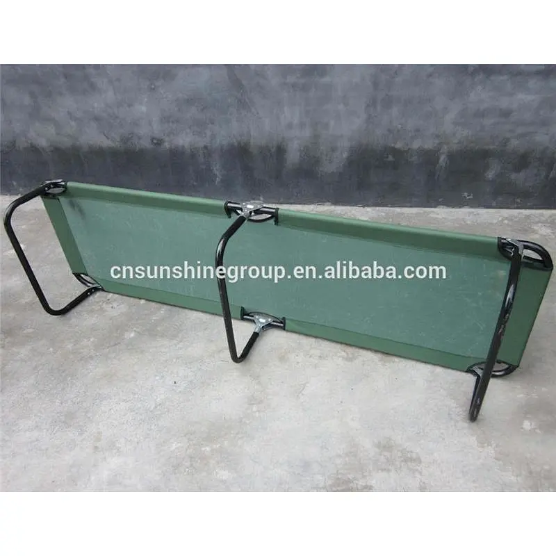 Military portable metal army water bed for camping.