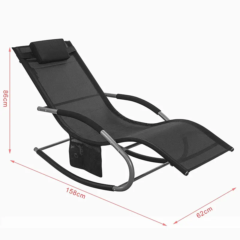 Supergroup Outdoor Garden Rocking Chair Relaxing Chair Recliner Sun Lounger