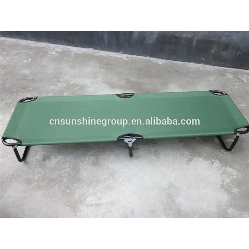 Military portable metal army water bed for camping.