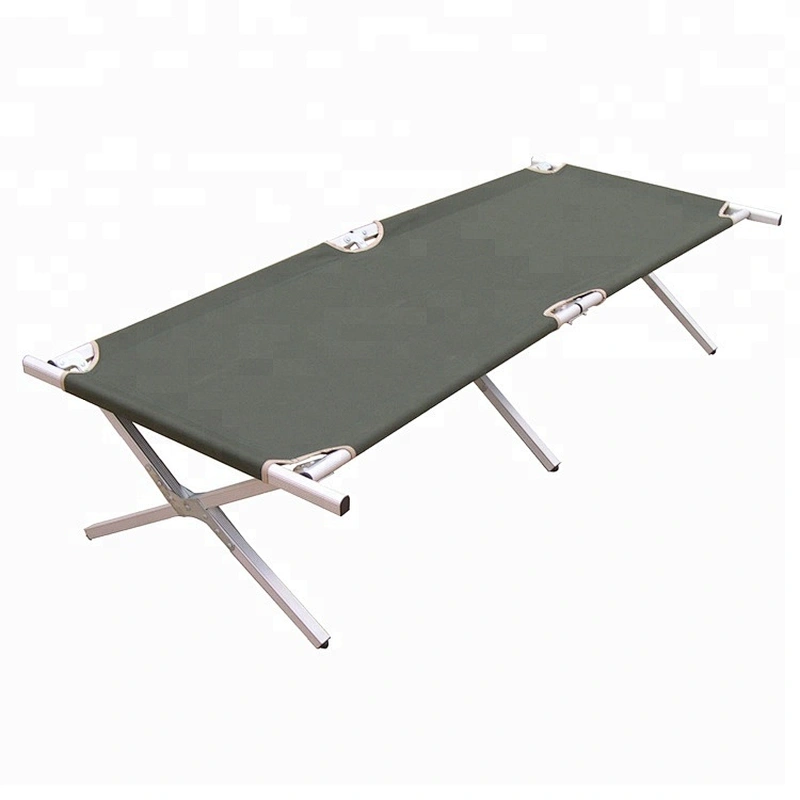 Durable Steel or Aluminum Military Folding Camping Bed