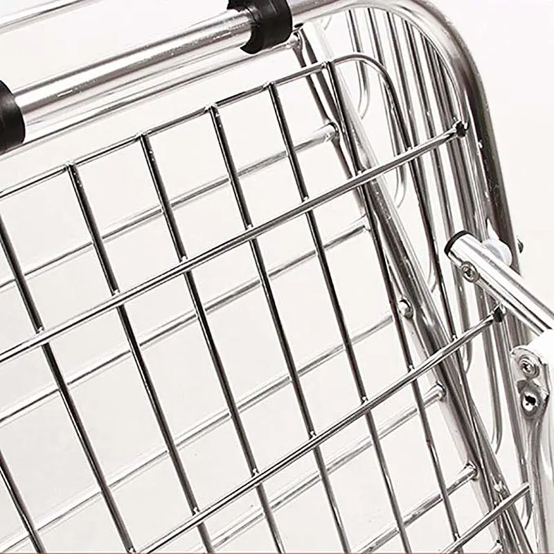 Aluminum multi-purpose folding travel trolley basket luggage cart hand trolley with wheels