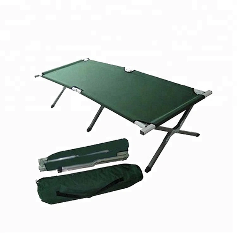 Cheap Folding Army Cot With 600D carrying bag Foldable aluminum stretcher army bed