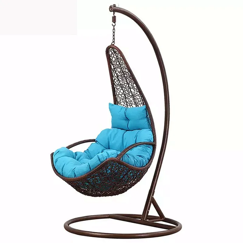 Supergroup High Quality garden swing hanging rattan egg swing chair with stand