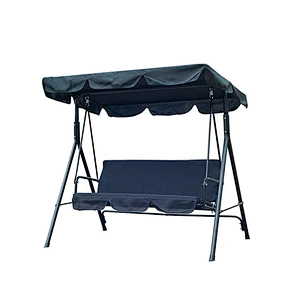 Deluxe oxford air double seat living room swing chair